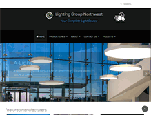 Tablet Screenshot of lightinggroupnw.com